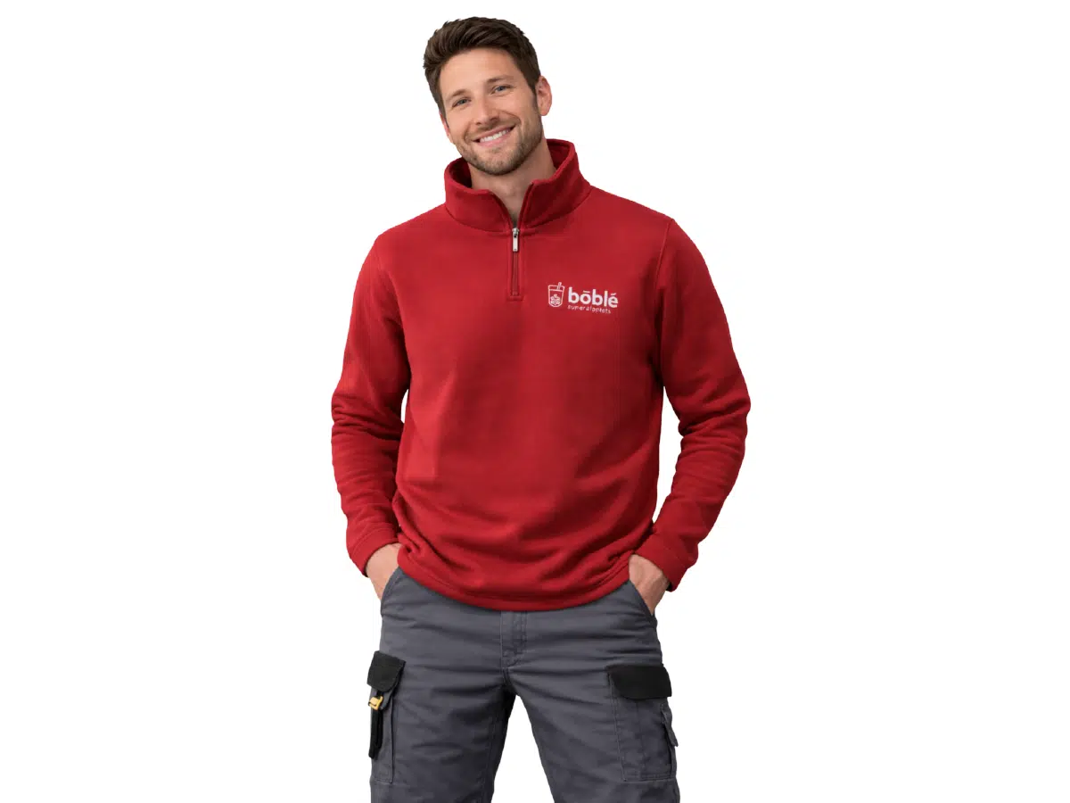 3 İplik Yarım Fermuarlı Sweat (EKN2757)