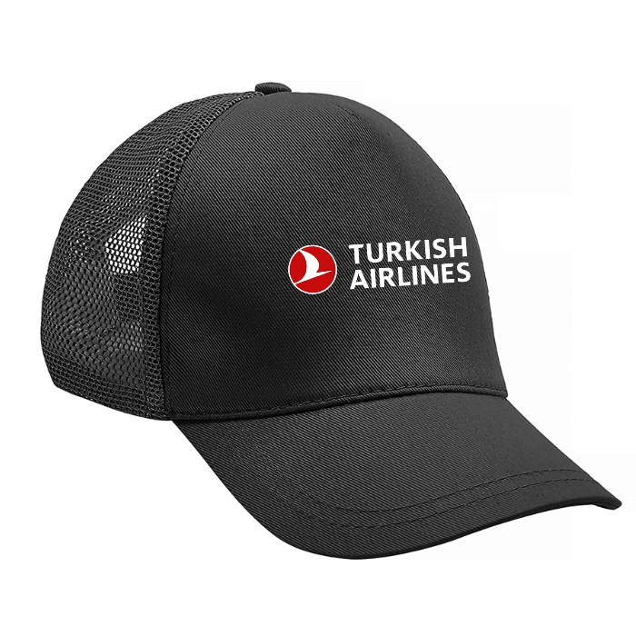 Fileli Promosyon Şapka - Siyah Renk Fileli Cırt Ayar Bantlı Promosyon Şapka