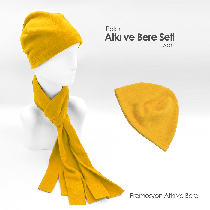 Promosyon Bere ve Atkı Seti - Kış Promosyon Ürünü Atkı ve Bere Takımı
