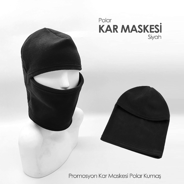 Promosyon Ucuz Kar Maskesi - Ekonomik Polar Boyunluklu Kar Maskesi